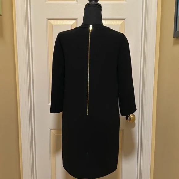 Kate Spade Black and White Asymmetrical Sheath Dress - Picture 3 of 4